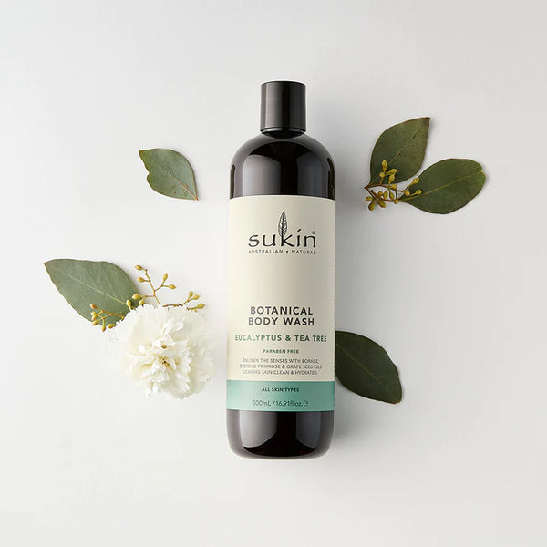 Sukin Body BOTANICAL BODY WASH | EUCALYPTUS & TEA TREE | 500 ML