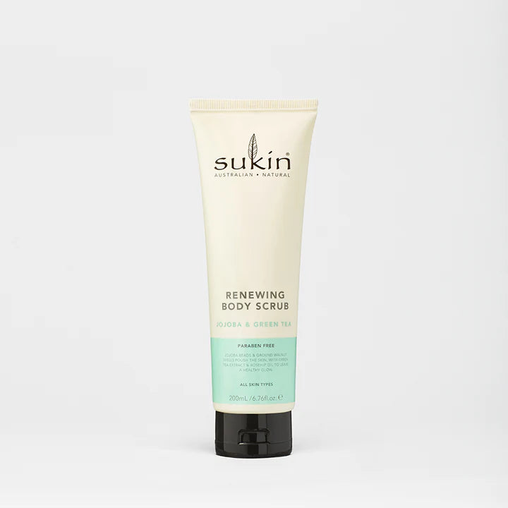 Sukin Body RENEWING BODY SCRUB | JOJOBA & GREEN TEA | 200 ML