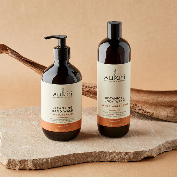 Sukin Body BOTANICAL BODY WASH | YLANG YLANG & CEDAR | 500 ML