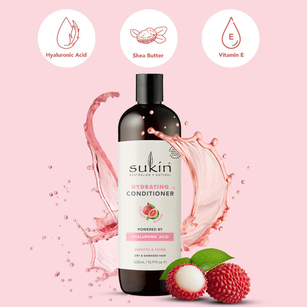 Sukin LYCHEE HYDRATING CONDITIONER| FRUITY HAIRCARE | 500ML - 20% off