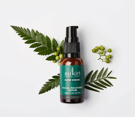 Sukin Super Greens FACIAL RECOVERY SERUM | SUPER GREENS 30ML