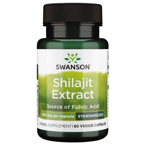 Swanson Shilajit Extract - Standardized 400mg 60vcaps