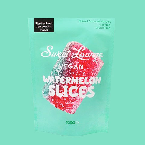 Sweet Lounge Vegan Fizzy Watermelon Slices 130g