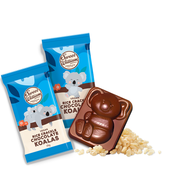 Sweet William Rice Crackle Chocolate Koala Minibar Multipack 12pcs