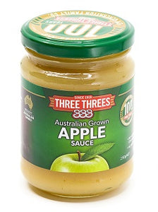 Three Threes Apple Sauce 250gm