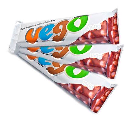 Vego Mini - Whole Hazelnut Chocolate Bar - 65g