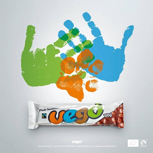 Vego Mini - Whole Hazelnut Chocolate Bar - 65g