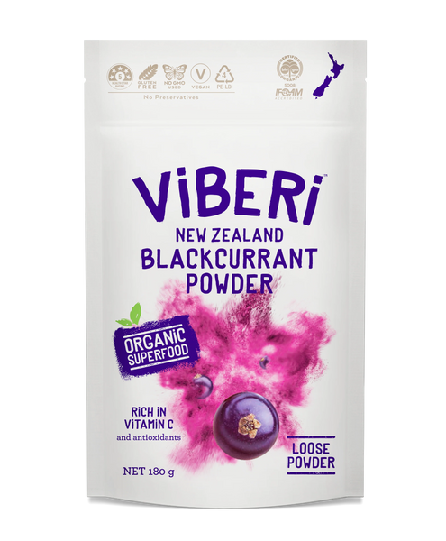 Viberi Organic Blackcurrant Powder 180gm
