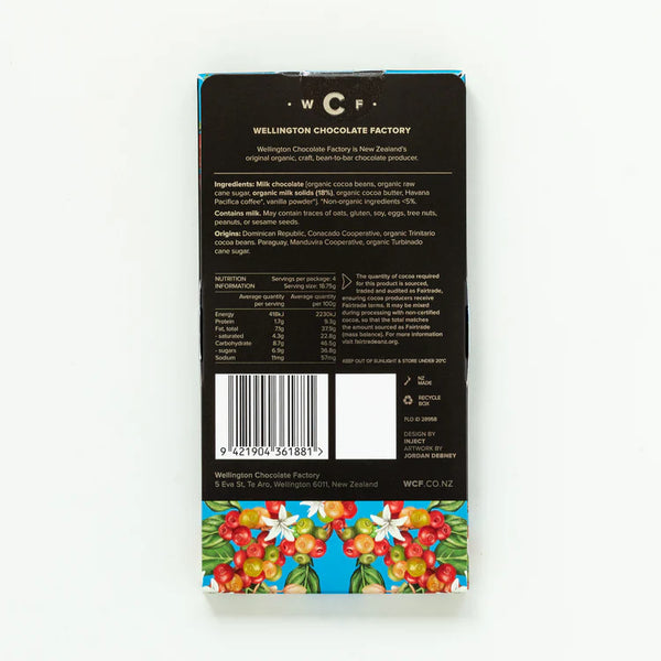 The Wellington Chocolate Factory Coffee Milk Chocolate Bar