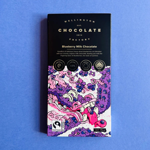 The Wellington Chocolate Factory Blueberry Milk Bar
