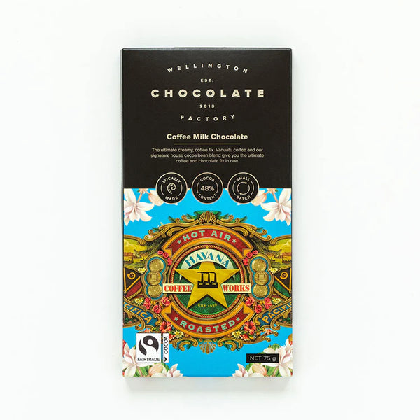 The Wellington Chocolate Factory Coffee Milk Chocolate Bar