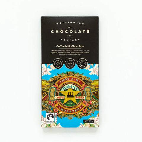 The Wellington Chocolate Factory Coffee Milk Chocolate Bar