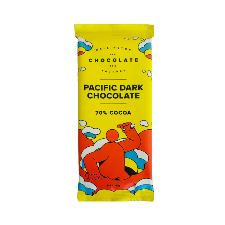 The Wellington Chocolate Factory Pacific Dark Chocolate Bar