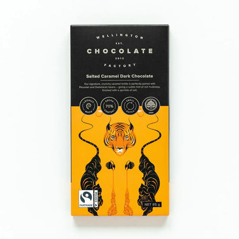 The Wellington Chocolate Factory Salted Caramel Chocolate Bar