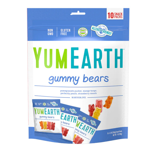 YumEarth Assorted Flavour Gummy Bears 71gm.