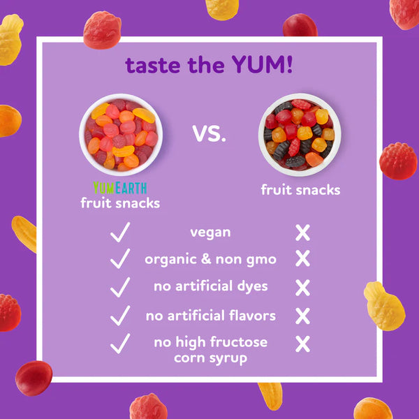 YumEarth Organic Fruit Snacks 5x18.9gm