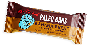 Blue Dinosaur Paleo Bar Banana Bread