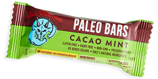 Blue Dinosaur Paleo Bar Cacao Mint