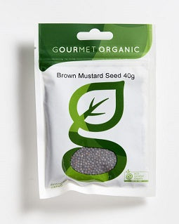 Gourmet Organic Herbs Mustard Seed Brown 40gm