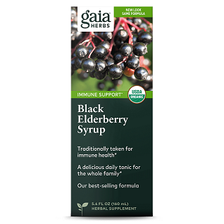 Gaia Herbs Black Elderberry Syrup 89ml