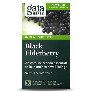 Gaia Herbs Black Elderberry 60vcaps