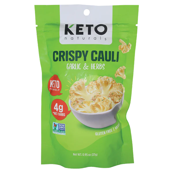 Keto Naturals Keto Crispy Cauli Bites Garlic & Herbs 27g