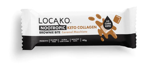 Locako Brownie Bites Keto Nootropic Collagen Caramel Macchiato 40gm