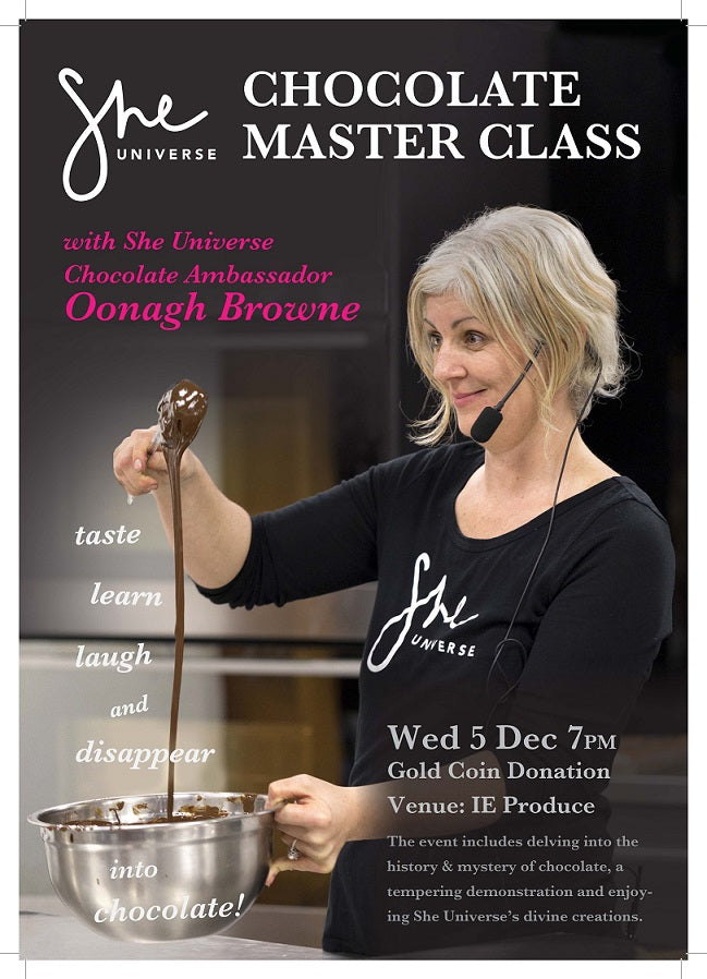 She Universe Chocolate Master Class w She Universe Choc Ambassador Oonagh Browne
