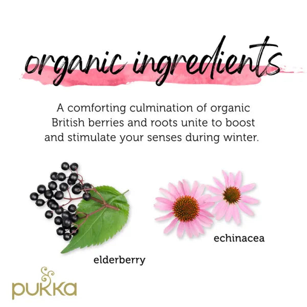 Pukka Tea Elderberry & Echinacea Tea with Elderflower 20tbags