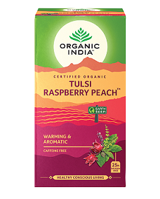 Organic India Tulsi Raspberry Peach 25tbags