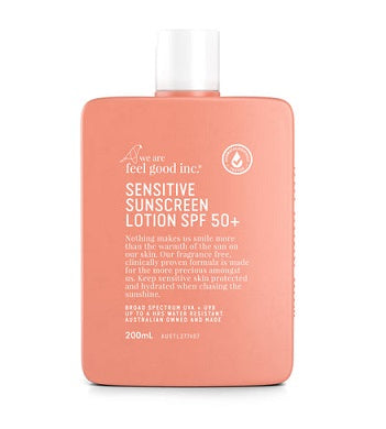 Feel Good Inc Sensitive Sunscreen Lotion SPF 50+ 200ml