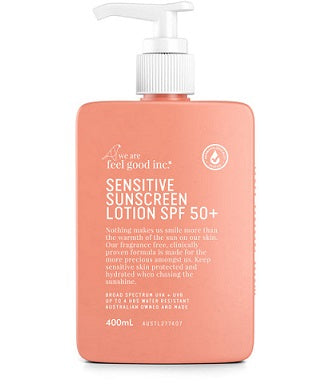 Feel Good Inc Sensitive Sunscreen Lotion SPF 50+ 400ml