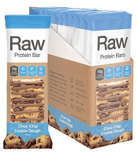 Raw Protein Bar Choc Chip Cookie Dough 40gm X 10PCS - 15% off