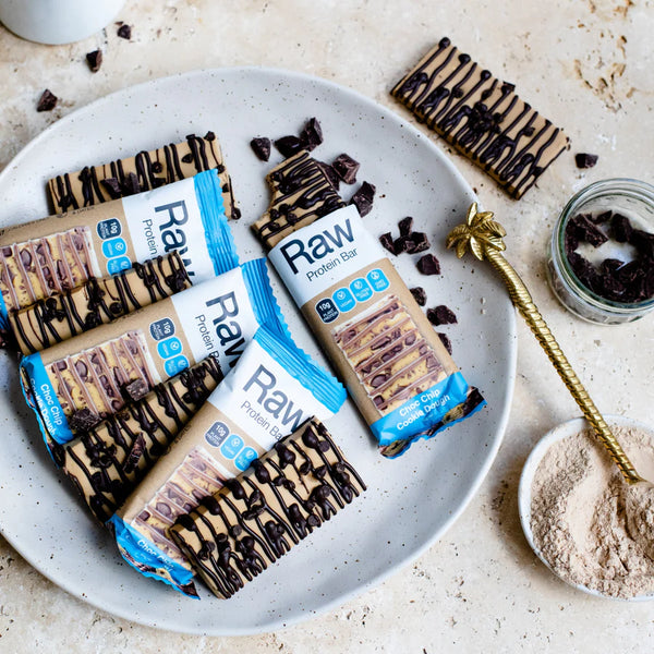 Raw Protein Bar Choc Chip Cookie Dough 40gm X 10PCS - 15% off