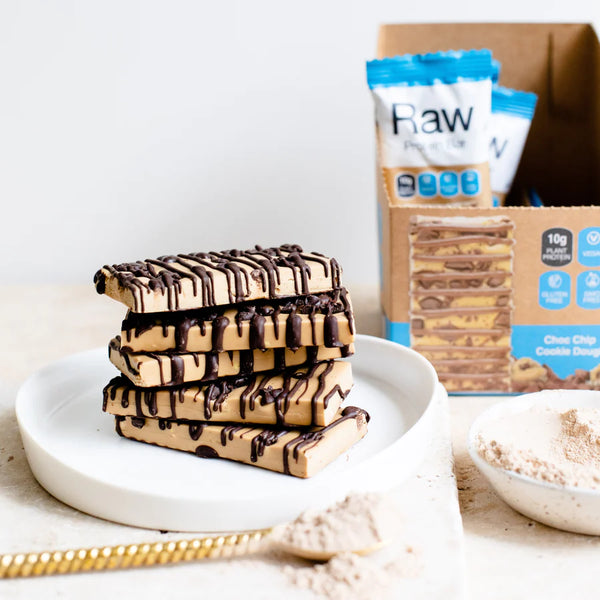 Raw Protein Bar Choc Chip Cookie Dough 40gm X 10PCS - 15% off