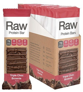 Raw Protein Bar Triple Choc Brownie 40gm X 10PCS - 15% off