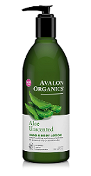 Avalon Organics Unscented Aloe HAND & BODY LOTION