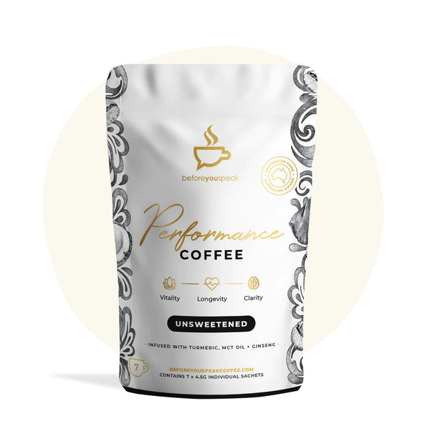 beforeyouspeak Coffee High Performance Coffee Unsweetened - 7 Sachets