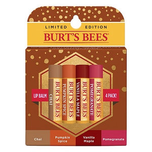 Burt's Bees Lip Balm Fall Limited Edition Blister - 4 Pack
