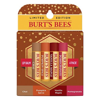 Burt's Bees Lip Balm Fall Limited Edition Blister - 4 Pack
