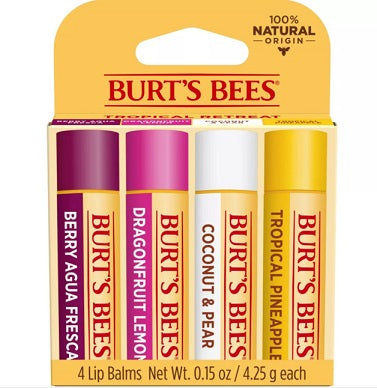 Burt's Bees Lip Balm Tropical Retreat - 4 pack