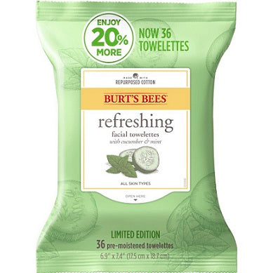 Burt's Bees Towelettes Refreshing Towelette with Cucumber and Mint