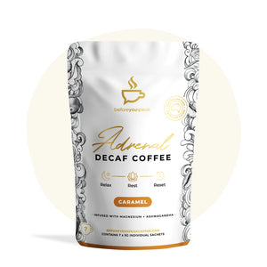 beforeyouspeak Coffee Adrenal Decaf Coffee Caramel - 7 sachets