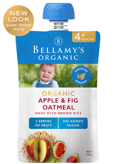 Bellamy's Certified Organic Apple & Fig Oatmeal