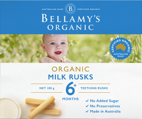 Bellamy's Certified Organic Milk Rusks