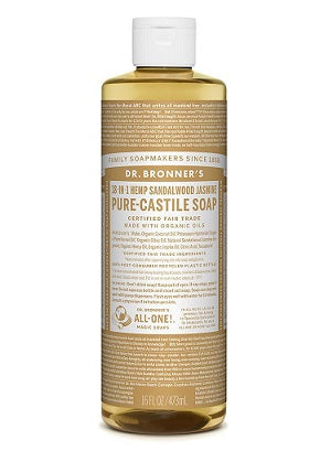 Dr. Bronner's 18-in-1 Hemp Sandalwood & Jasmine Pure-Castile Liquid Soap 473ml