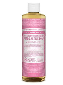 Dr. Bronner's 18-in-1 Hemp Cherry Blossom Pure-Castile Liquid Soap 473ml