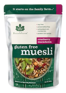 Brookfarm Muesli Macadamia Cranberry Gluten Free 350gm