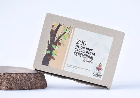 The Cacao Ambassador 100% Pure Solomon Island Cacao Paste. Ceremony Grade - 200gm