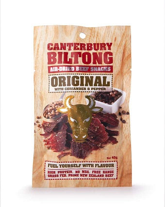 Canterbury Biltong Original w Coriander & Pepper 40gm